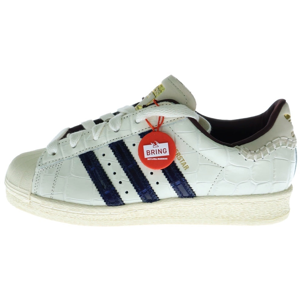 adidas Originals(アディダスオリジナルス) ×Wales Bonner Superstar ×ウェールズボナー スーパースター ローカットスニーカー ホワイト/ネイビー US5.5/23.5cm JP7161