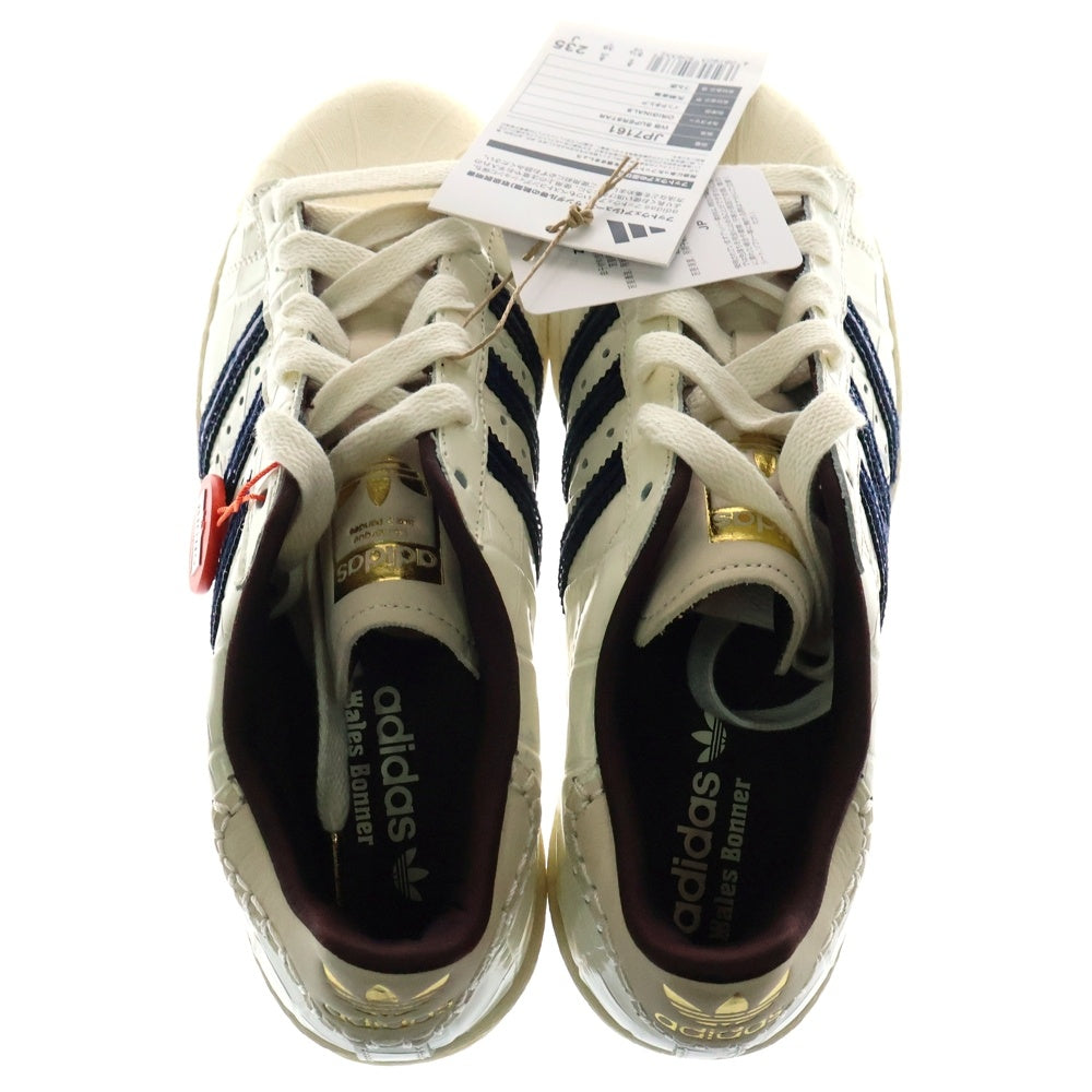 adidas Originals(アディダスオリジナルス) ×Wales Bonner Superstar ×ウェールズボナー スーパースター ローカットスニーカー ホワイト/ネイビー US5.5/23.5cm JP7161