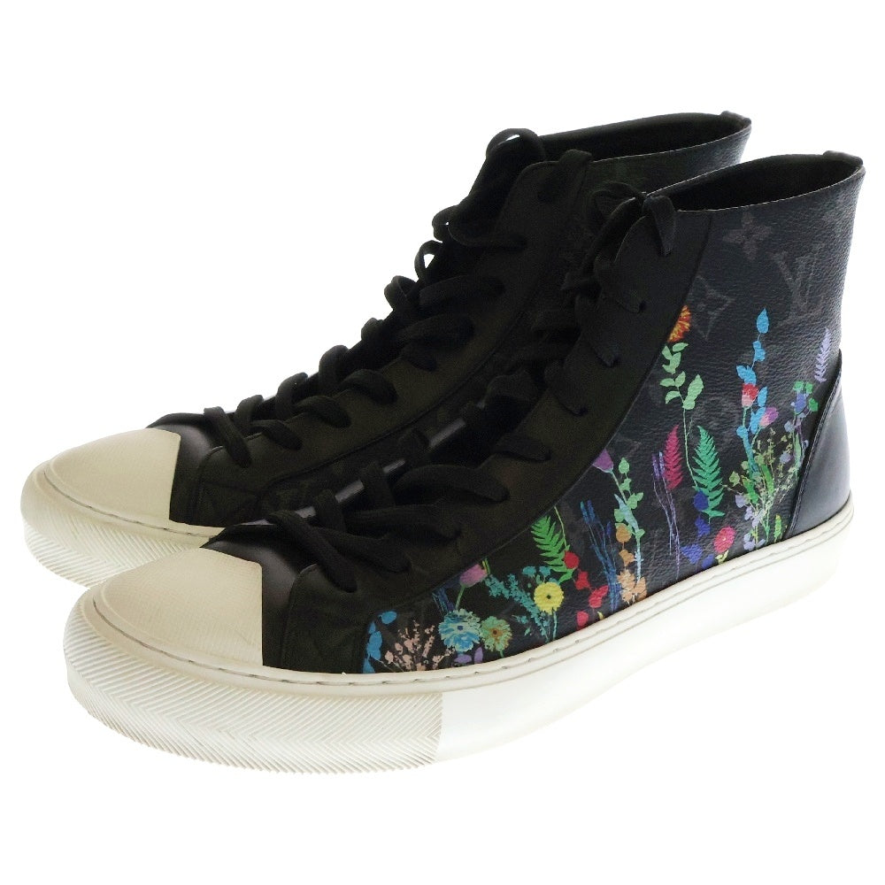 LOUIS VUITTON(ルイヴィトン) タトゥー ライン スニーカー モノグラム エクリプス フォリアージュ フローラル ハイカットスニーカー NV1129 ブラック