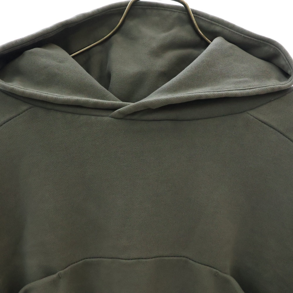 entire studios(エンタイア スタジオ) DOUBLE DOUBLE HOOD ショート丈 プルオーバーパーカー グレー ES2367