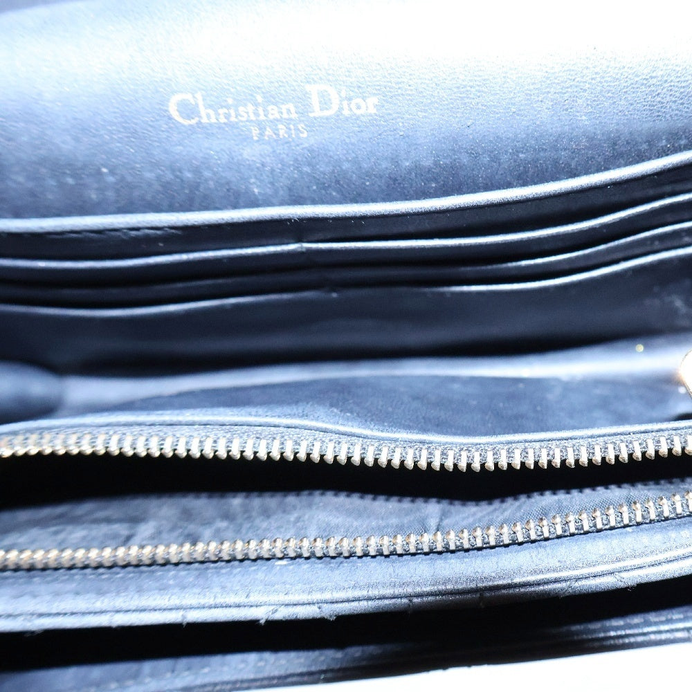 Christian Dior(クリスチャンディオール) My Dior デイリーチェーンポーチ ラムスキン チェーンショルダーバッグ ブラック レディース S0937ONMJ