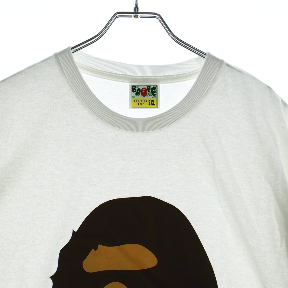 A BATHING APE(アベイシングエイプ) BY BATHING APE TEE フロントプリント クルーネック半袖Tシャツカットソー ホワイト 001TEL301002M
