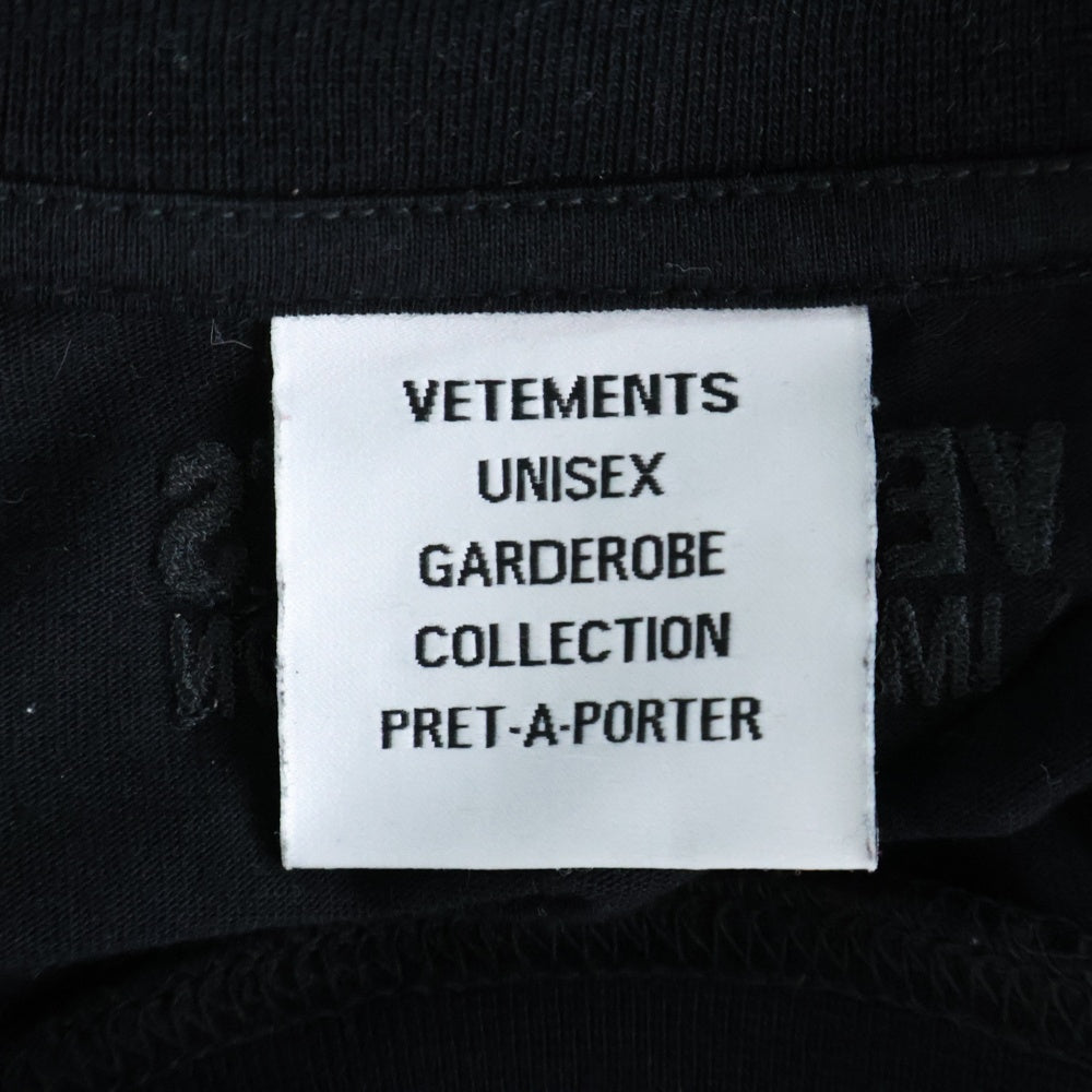 VETEMENTS(ヴェトモン) 22SS MULTICOLOR CRYSTAL LOGO T-SHIRT UE52TR510B マルチカラー クリスタルロゴ Tシャツ 半袖カットソー ブラック