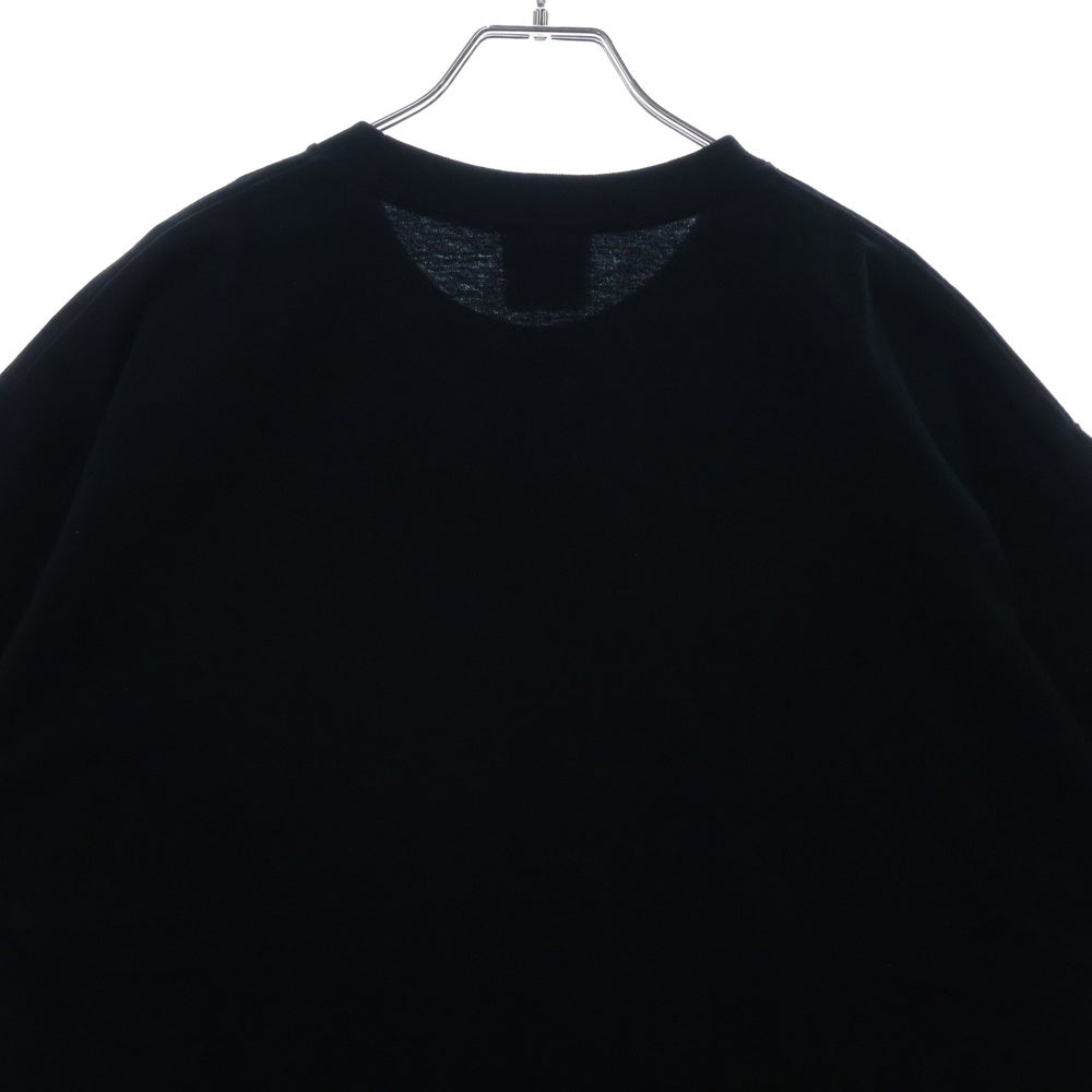 A BATHING APE(アベイシングエイプ) BY BATHING APE TEE フロントプリント クルーネック半袖Tシャツカットソー ブラック 001TEL301002M