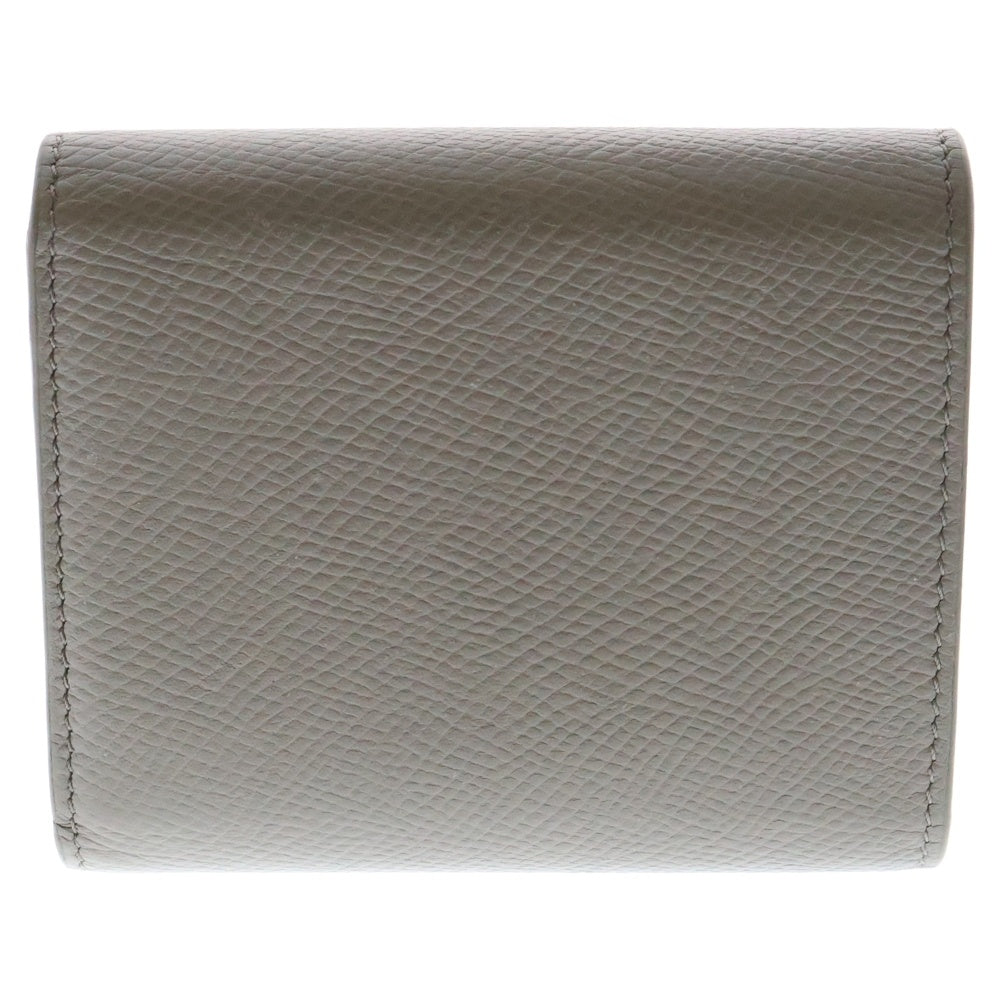 CELINE(セリーヌ) スモール トリフォールド グレインドカーフスキン コンパクトウォレット グレー10B573BEL.10BL