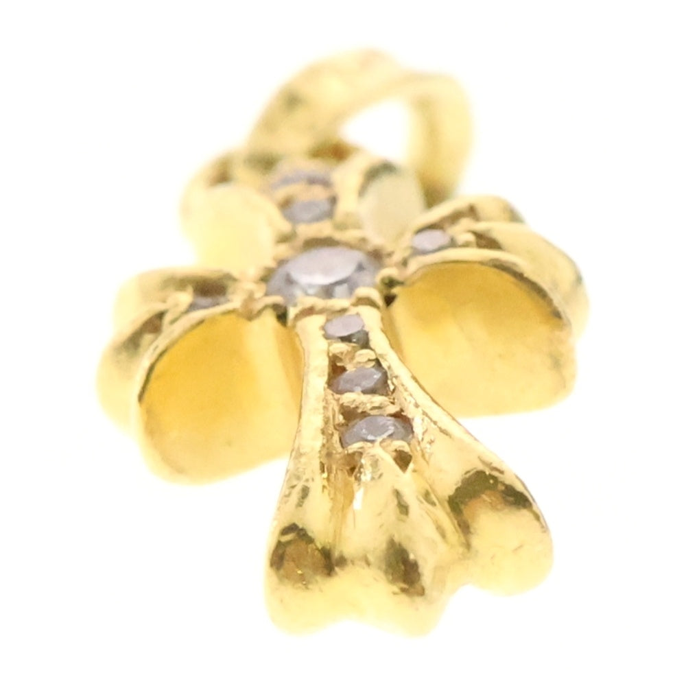 CHROME HEARTS(クロムハーツ) 22K CRS BBYFAT P/DIA ベイビーファットクロス PAVEダイヤ ペンダントトップ ゴールド BCA035
