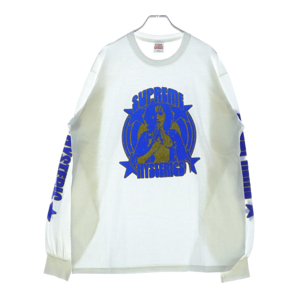 SUPREME(シュプリーム) ×21SS HYSTERIC GLAMOUR L/S Tee ヒステリックグラマー ロングスリーブTシャツ ホワイト