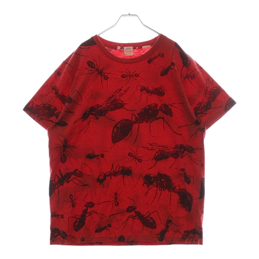 Levi's VINTAGE CLOTHING(リーバイス ビンテージ クロージング) Graphic Ants Tee グラフィックアンツ クルーネック半袖Tシャツカットソー レッド 55989-0016