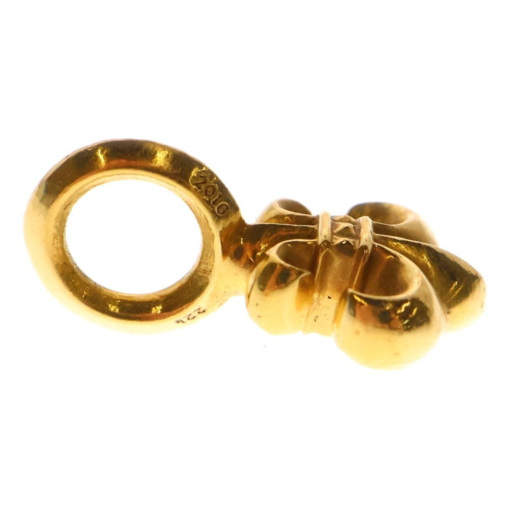 CHROME HEARTS(クロムハーツ) 22K STACK BS FLUER V2 BSフレアスタックチャーム ネックレストップ ゴールド