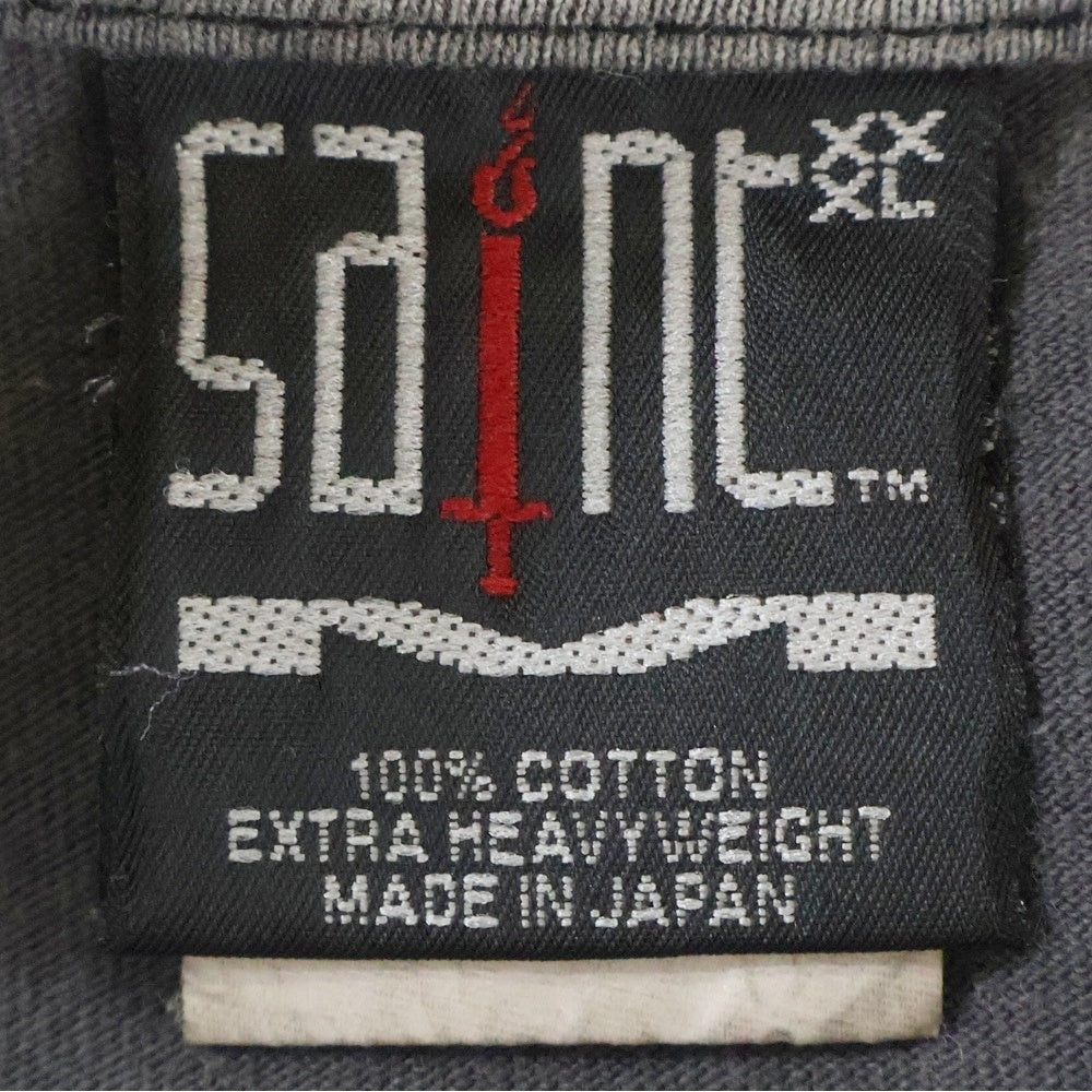 SAINT MICHAEL(セントマイケル) 22AW SIN LS TEE 両面プリント 長袖Tシャツカットソー グレー SM-A22-0000-012