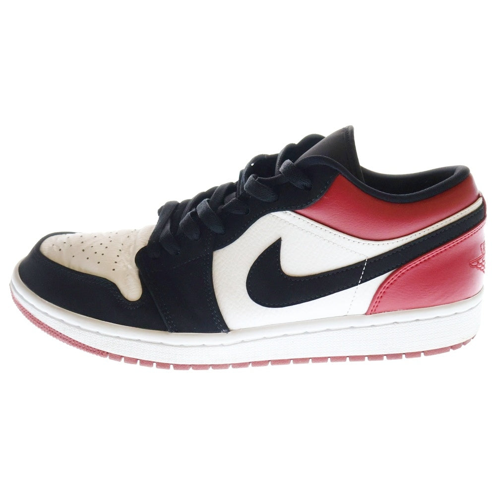 NIKE(ナイキ) Air Jordan 1 Black Toe エアジョーダン1 ブラックトゥ ローカットスニーカー ブラック/レッド US10/28cm 553558-116
