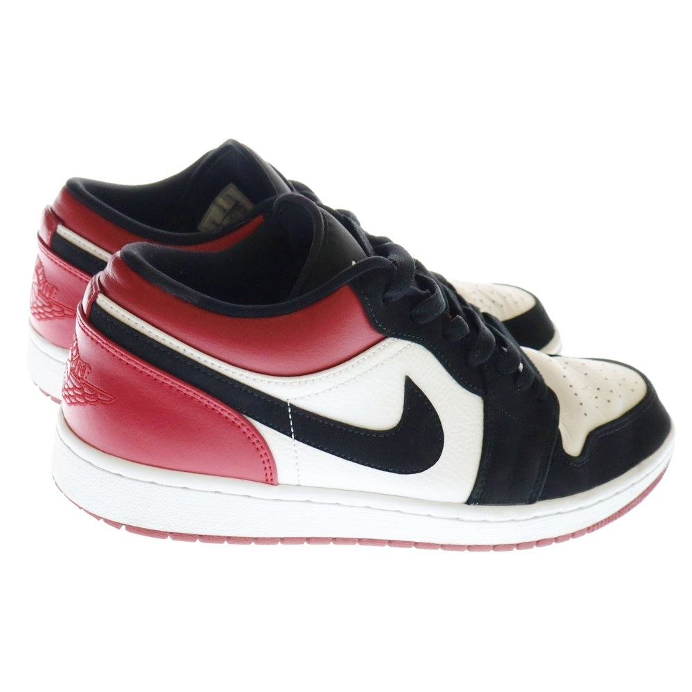 NIKE(ナイキ) Air Jordan 1 Black Toe エアジョーダン1 ブラックトゥ ローカットスニーカー ブラック/レッド US10/28cm 553558-116