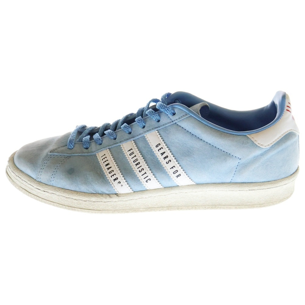 adidas(アディダス) ×HUMAN MADE Campus ローカットスニーカー ブルー US9.5/27.5cm FY0731