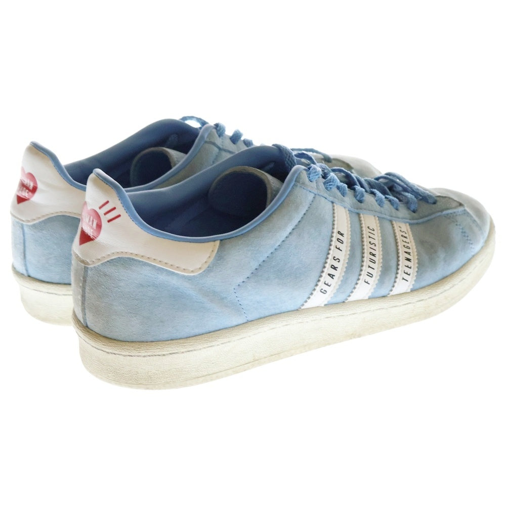 adidas(アディダス) ×HUMAN MADE Campus ローカットスニーカー ブルー US9.5/27.5cm FY0731