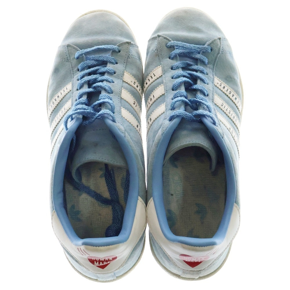 adidas(アディダス) ×HUMAN MADE Campus ローカットスニーカー ブルー US9.5/27.5cm FY0731