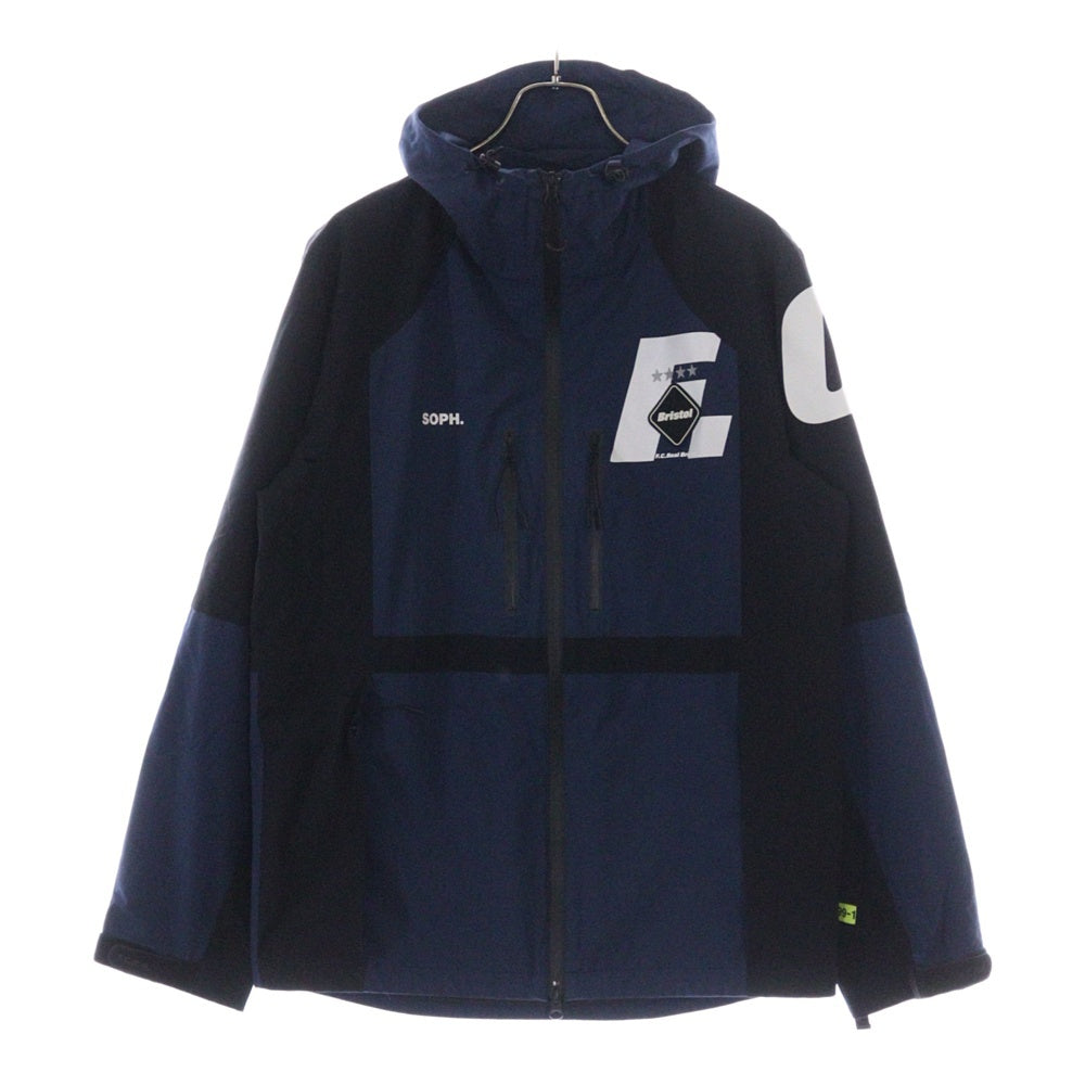 F.C.R.B./F.C.Real Bristol/FCRB(エフシーアールビー/エフシーレアルブリストル) TOUR JACKET ツアージャケット ナイロンジップアップジャケット ブルー/ブラック FCRB-189041
