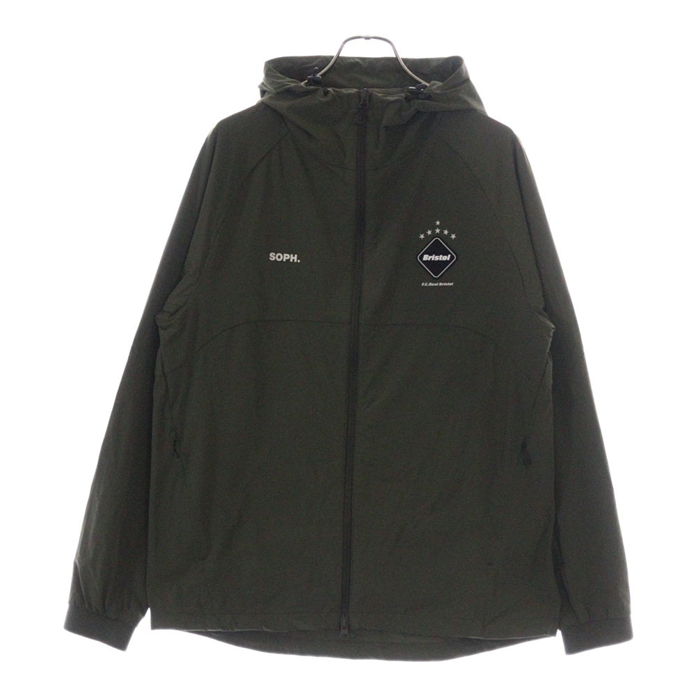 F.C.R.B./F.C.Real Bristol/FCRB(エフシーアールビー/エフシーレアルブリストル) アンセムジャケット ナイロンジップアップジャケット カーキ FCRB-240006