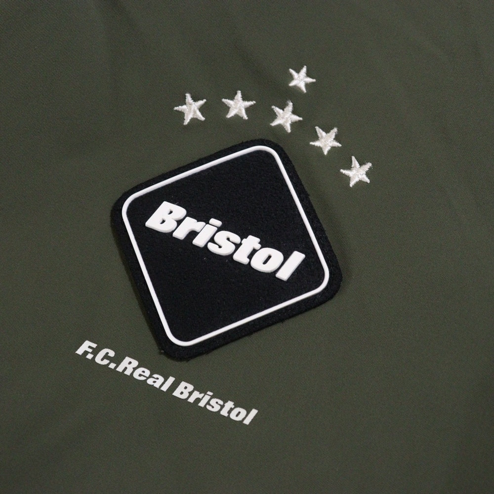 F.C.R.B./F.C.Real Bristol/FCRB(エフシーアールビー/エフシーレアルブリストル) アンセムジャケット ナイロンジップアップジャケット カーキ FCRB-240006