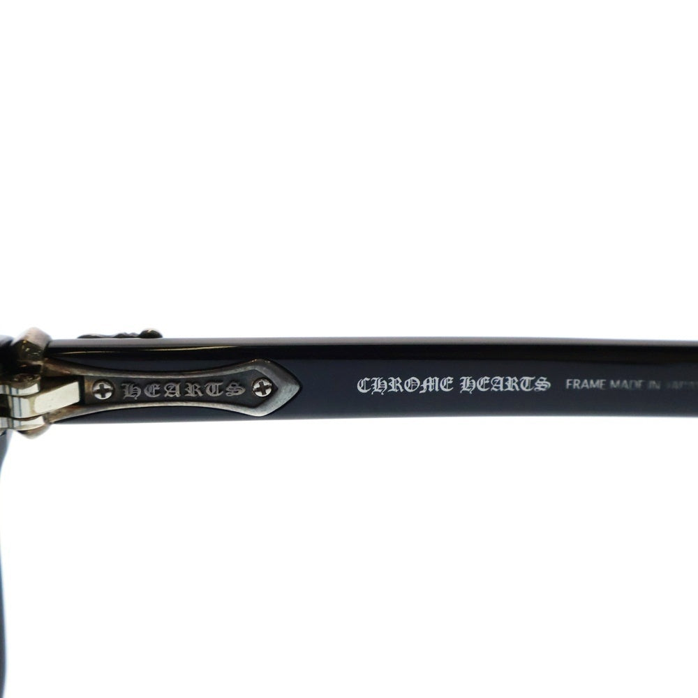 CHROME HEARTS(クロムハーツ) RUMPLEFORESKIN-A ダガー装飾 アイウェア 眼鏡 ブラック