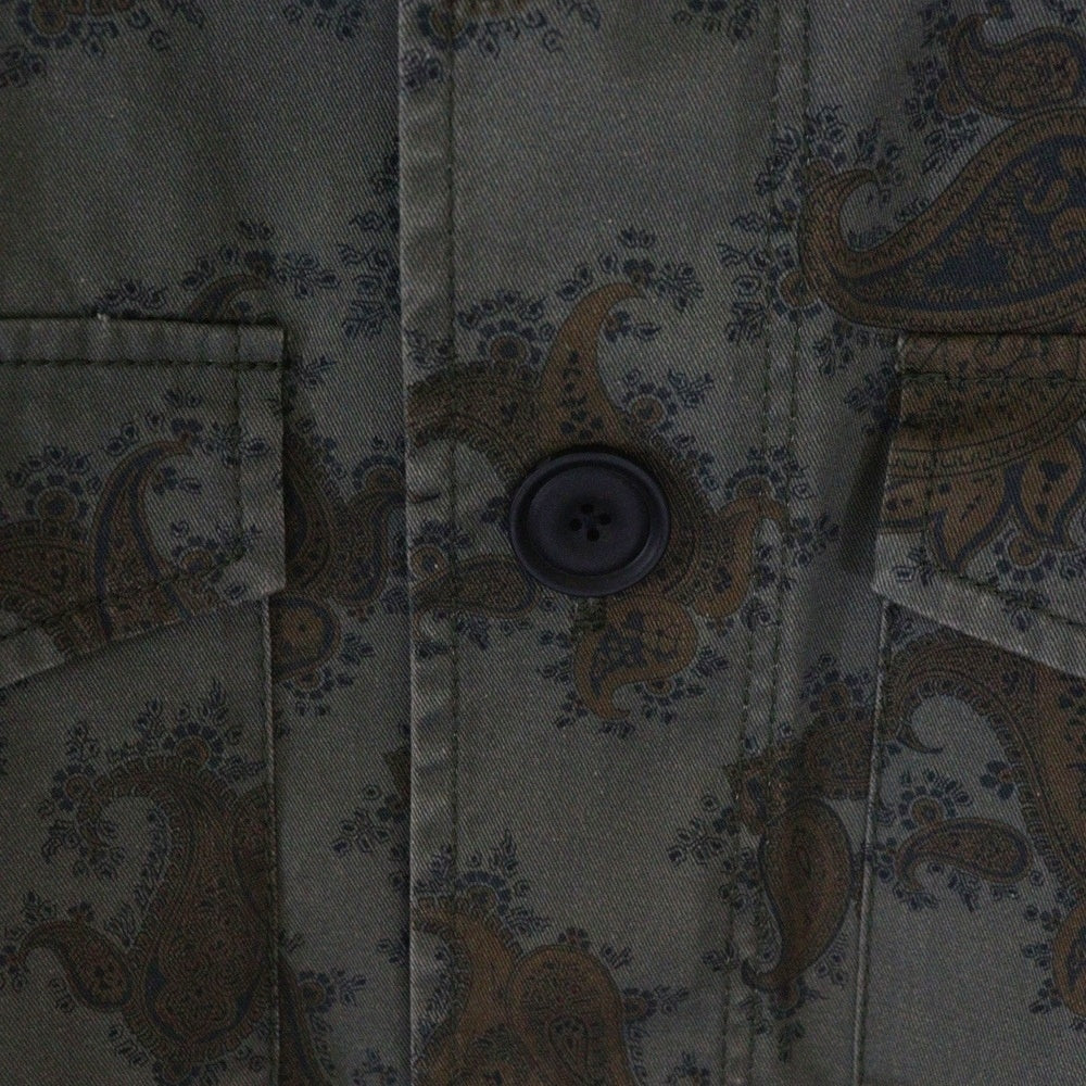 ETRO(エトロ) ペイズリー柄 ジップアップジャケット カーキ U15 1S243 4529