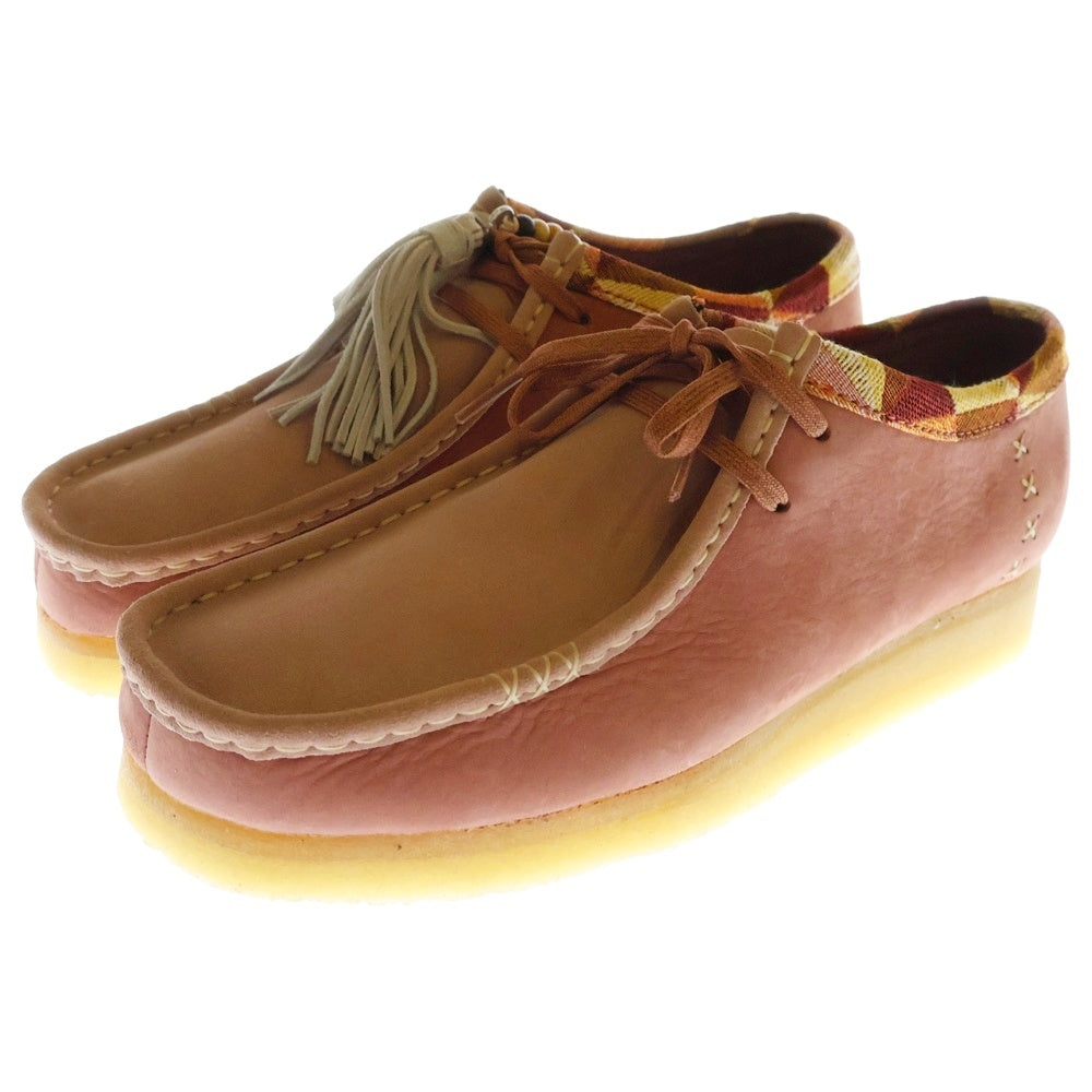 Clarks ORIGINALS(クラークス オリジナルス) ×END. Wallabee エンド ワラビー ローカットシューズ ピンク