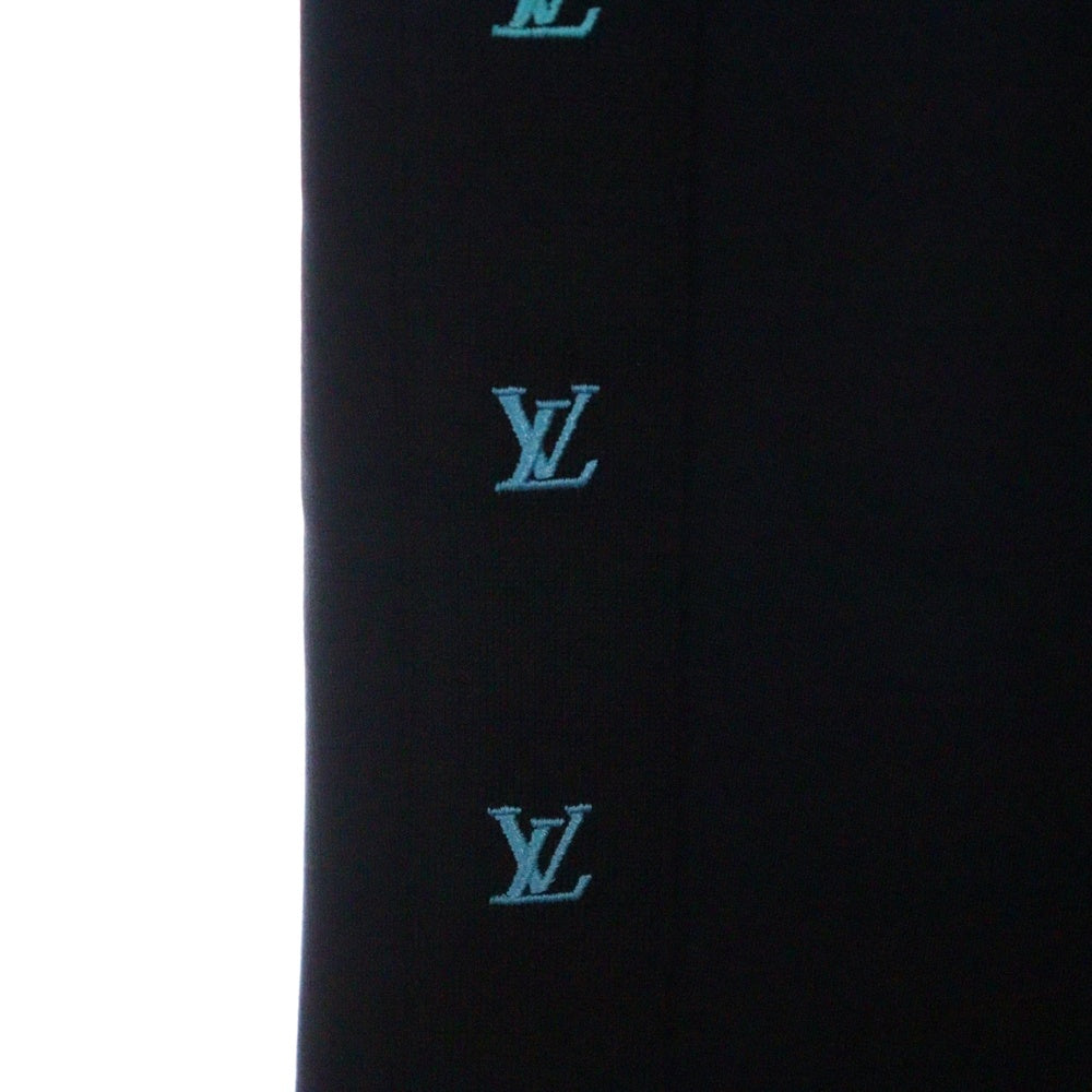 LOUIS VUITTON(ルイヴィトン) 25AW Preppy Tailored Pants プレッピーテーラード ジャージーパンツ RM252MV RAS HTP32W ブラック