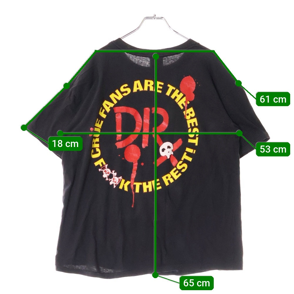VINTAGE(ヴィンテージ) 80s MOTLEY CRUE モトリークルー クルーネック半袖Tシャツ カットソー ブラック