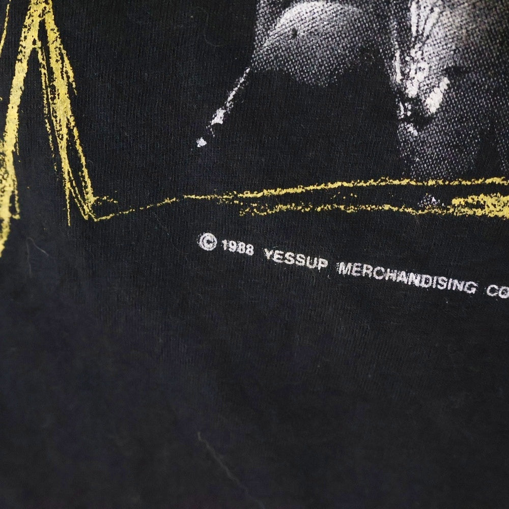 VINTAGE(ヴィンテージ) 80s VAN HALEN ヴァンヘイレン 1989World TOUR クルーネック半袖Tシャツ カットソー ブラック