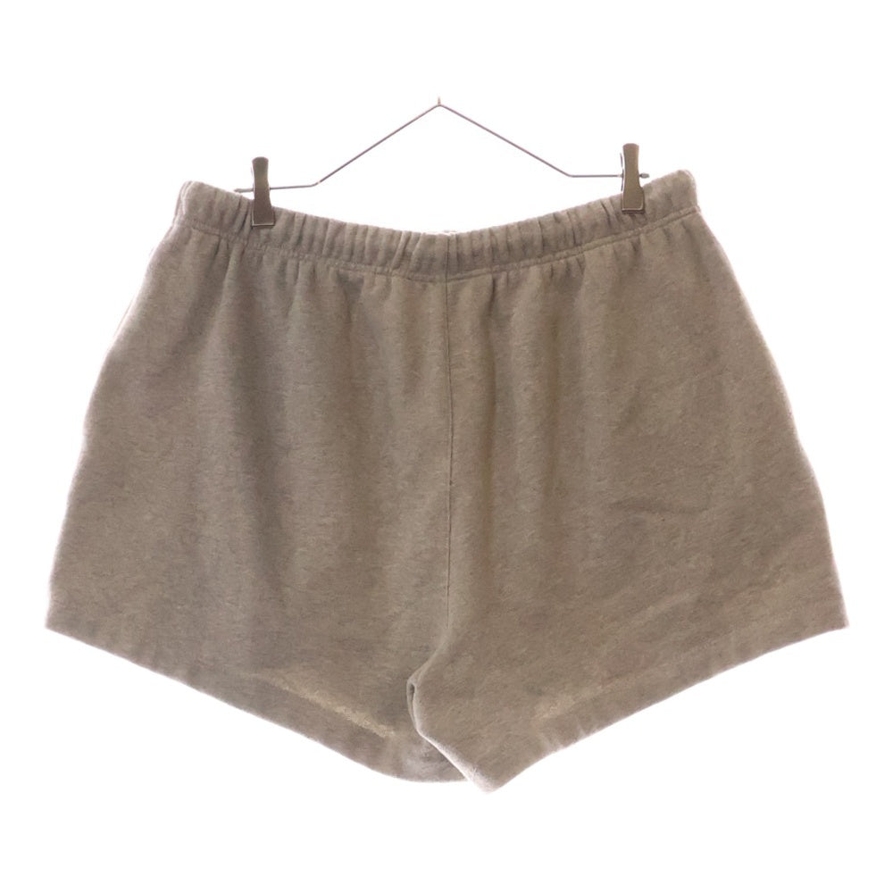 FEAR OF GOD ESSENTIALS(フィアオブゴッド エッセンシャルズ) SHORT PANTS ラバーロゴ スウェットハーフパンツ ショーツ グレー