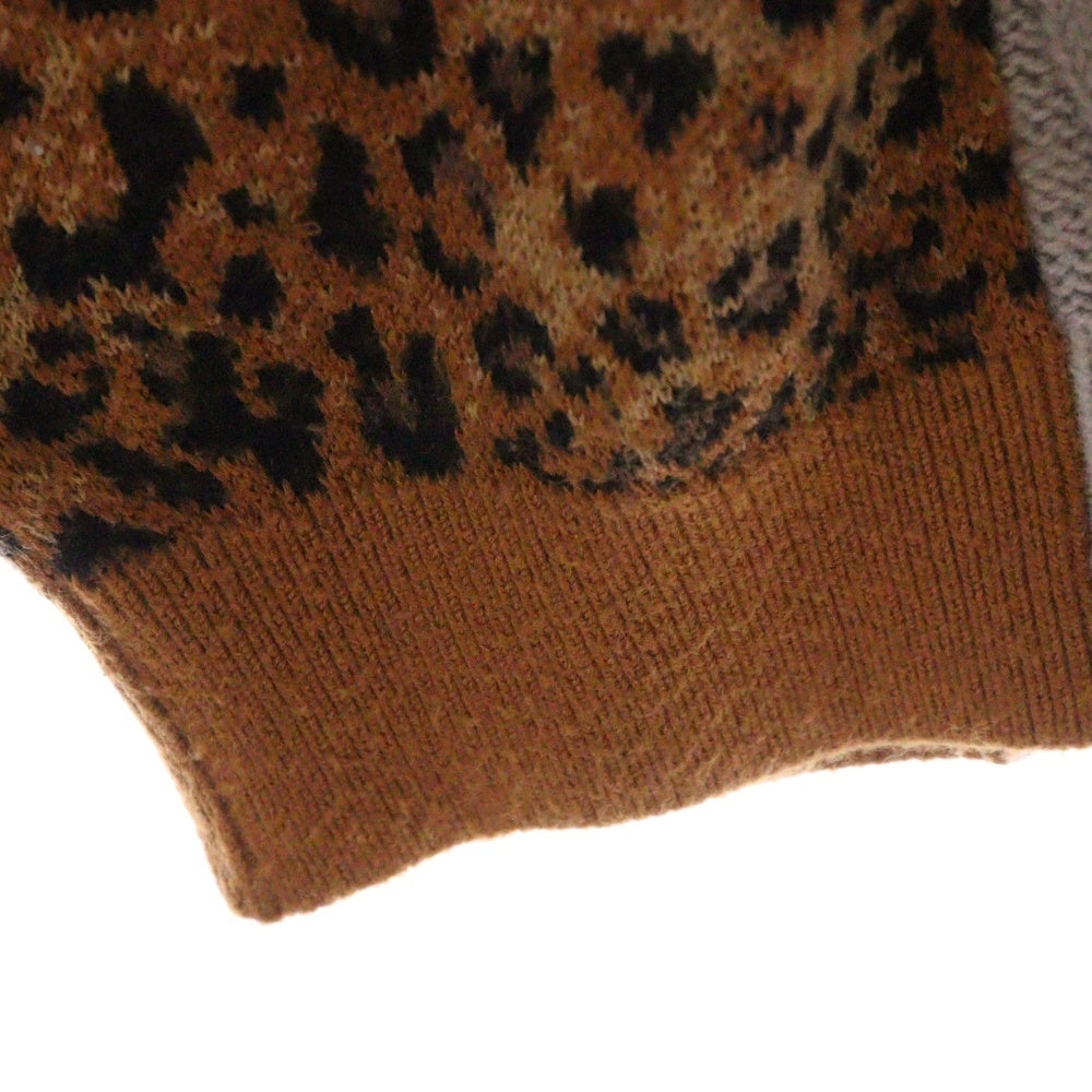 Mr.GENTLEMAN(ミスタージェントルマン) MIX PATTERN KNIT ミックスパターン切り替えニット マルチカラー MGR-KN17