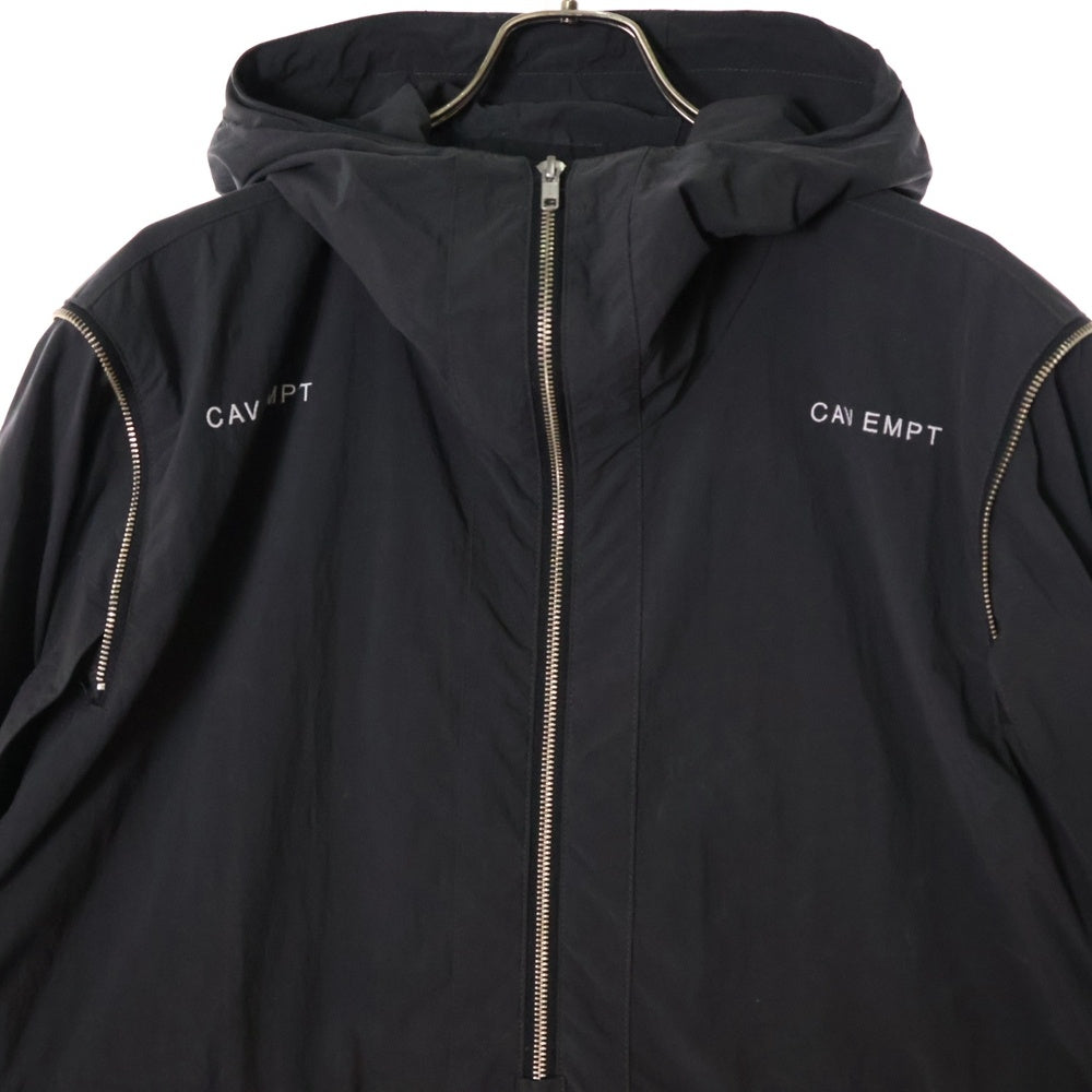 C.E(シーイー) CONCEAL SLEEVE PULLOVER JACKET コンシール スリーブ プルオーバージャケット ブラック
