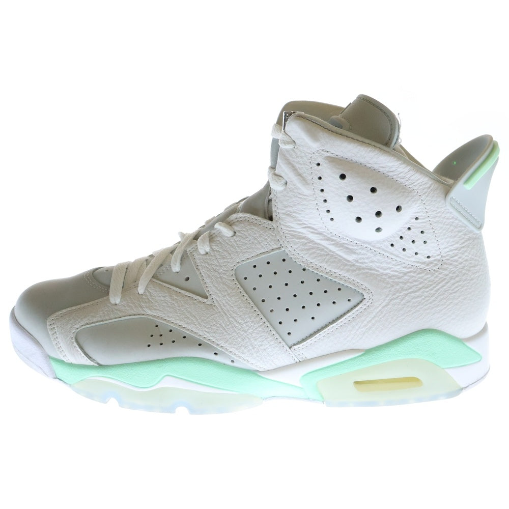 NIKE(ナイキ) WMNS Air Jordan 6 Mint Foam ウィメンズ エアジョーダン6 ミントフォーム ハイカットスニーカー ホワイト/グリーン US12/29cm DQ4914-103