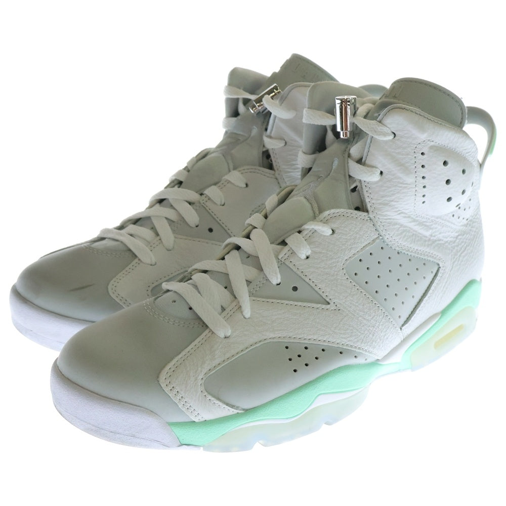 NIKE(ナイキ) WMNS Air Jordan 6 Mint Foam ウィメンズ エアジョーダン6 ミントフォーム ハイカットスニーカー ホワイト/グリーン US12/29cm DQ4914-103