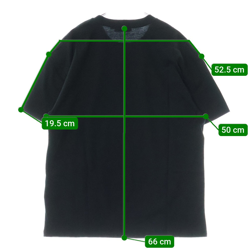 A BATHING APE(アベイシングエイプ) CRYSTAL APE HEAD OVERSIZED TEE クリスタルラメプリント クルーネック半袖Tシャツカットソー レディース ブラック 001CSL302008L