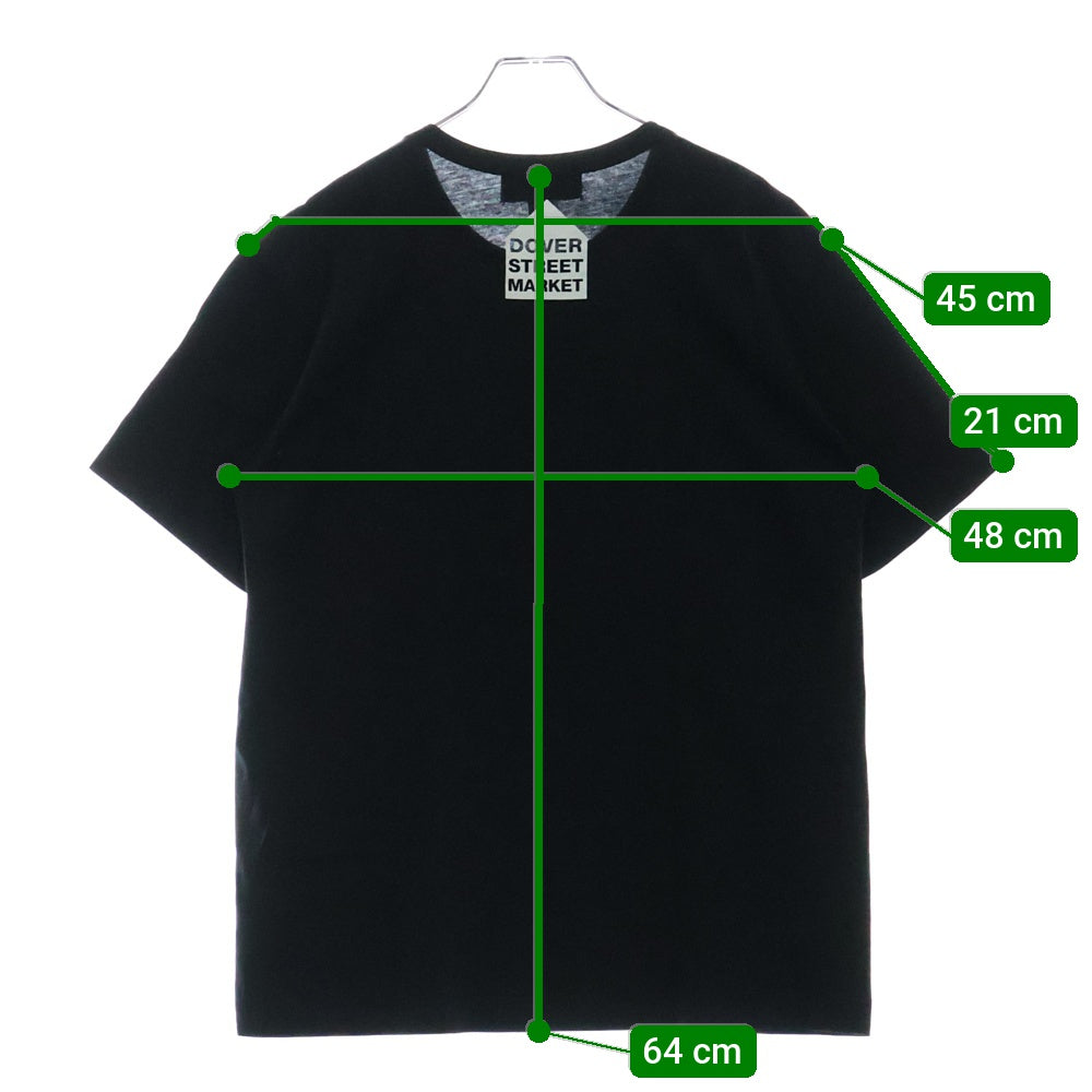 CHROME HEARTS(クロムハーツ) 12SS ×COMME des GARCONS DOVER STREET MARKET ZI-T002 ×コムデギャルソン ホースシュープリント クルーネック半袖Tシャツカットソー ブラック