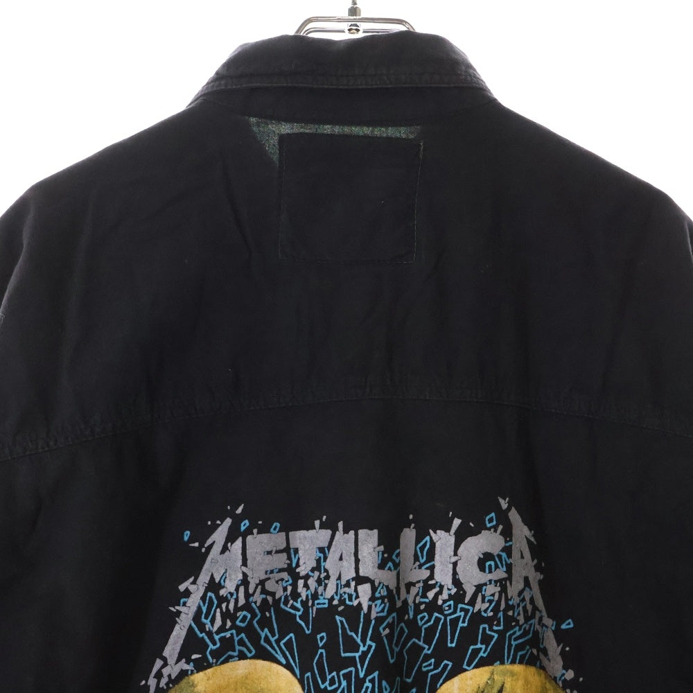 VINTAGE(ヴィンテージ) 90s METALLICA PASHEAD メタリカ パスヘッド 長袖ボタンワークシャツ ブラック
