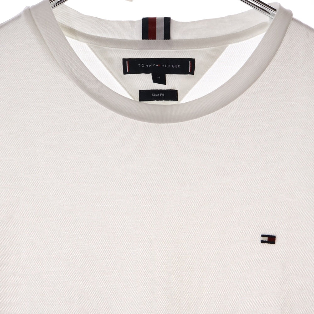 TOMMY HILFIGER(トミーヒルフィガー) ピケフラッグカフTシャツ ホワイト MW30039