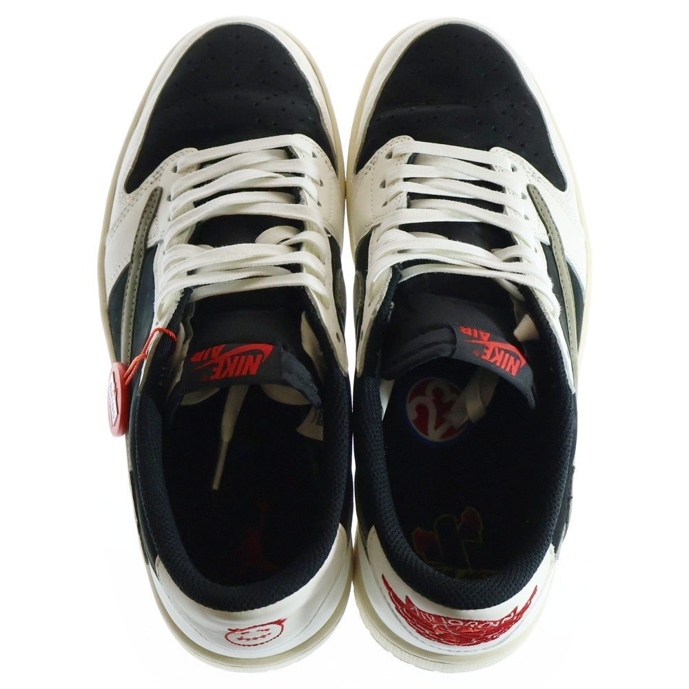 NIKE(ナイキ) ×Travis Scott Air Jordan 1 Low OG Medium Olive ×トラヴィススコット ウィメンズ エアジョーダン1 OG ミディアム オリーブ ローカットスニーカー DZ4137-106