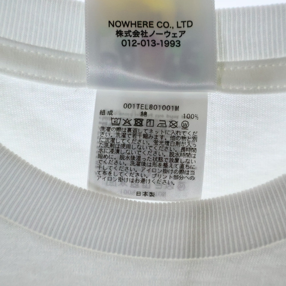 A BATHING APE(アベイシングエイプ) COLLEGE TEE フロントプリント クルーネック半袖Tシャツカットソー ホワイト 001TEL801001M