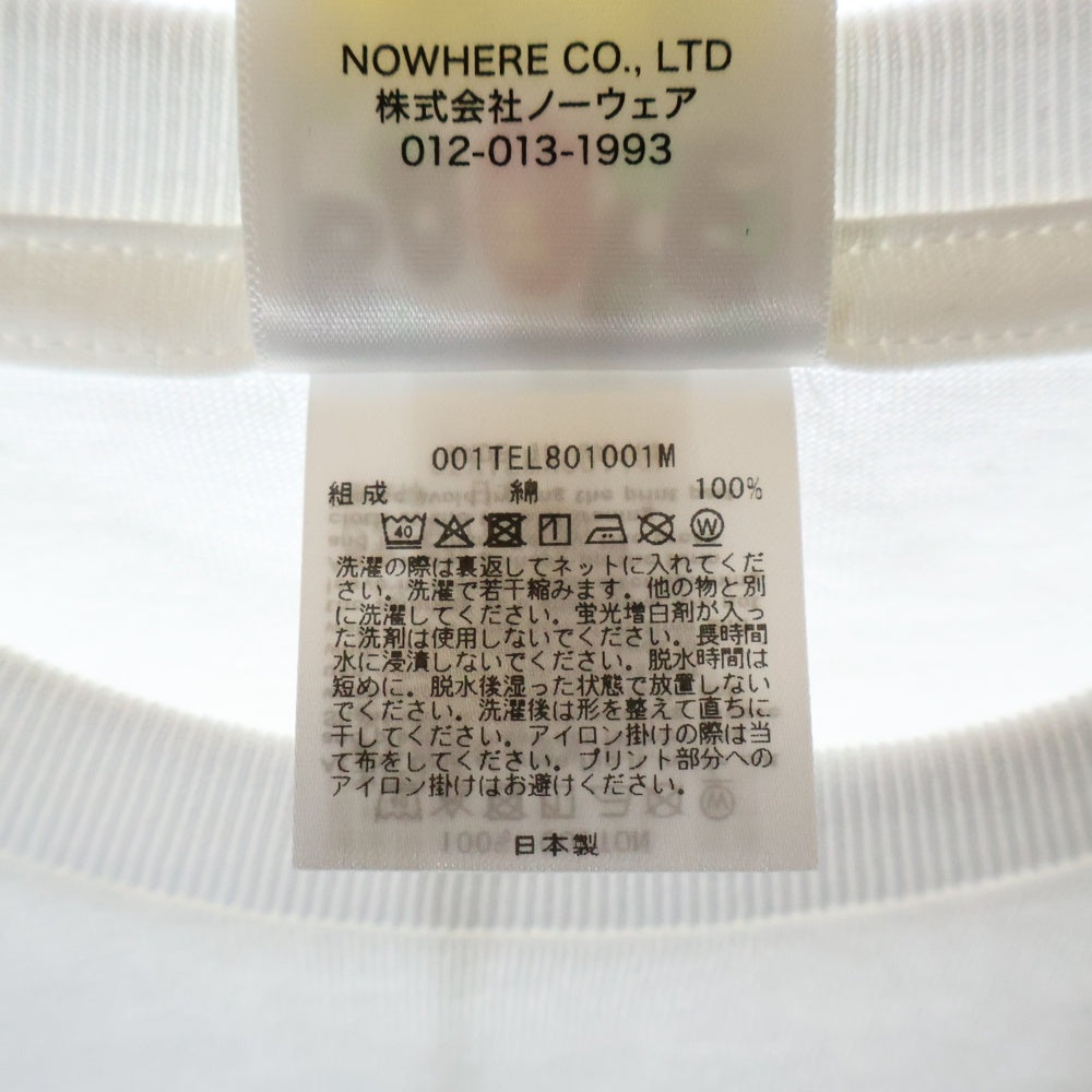 A BATHING APE(アベイシングエイプ) COLLEGE TEE フロントプリント クルーネック半袖Tシャツカットソー ホワイト 001TEL801001M