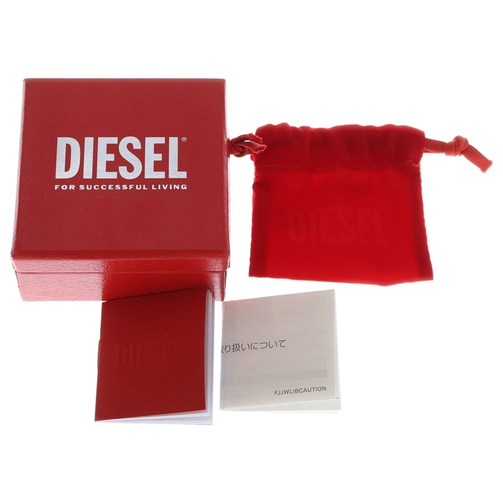 DIESEL(ディーゼル) Sterling Silver Jewel ダイヤモンドカット チェーンネックレス シルバー DL135500DJW
