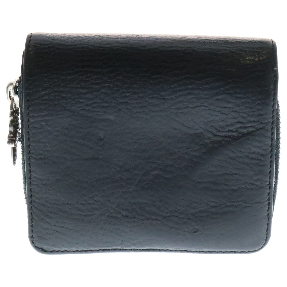 CHROME HEARTS(クロムハーツ) SQ ZIP BILL スクエアジップビル レザーウォレット 財布 ブラック BCA376