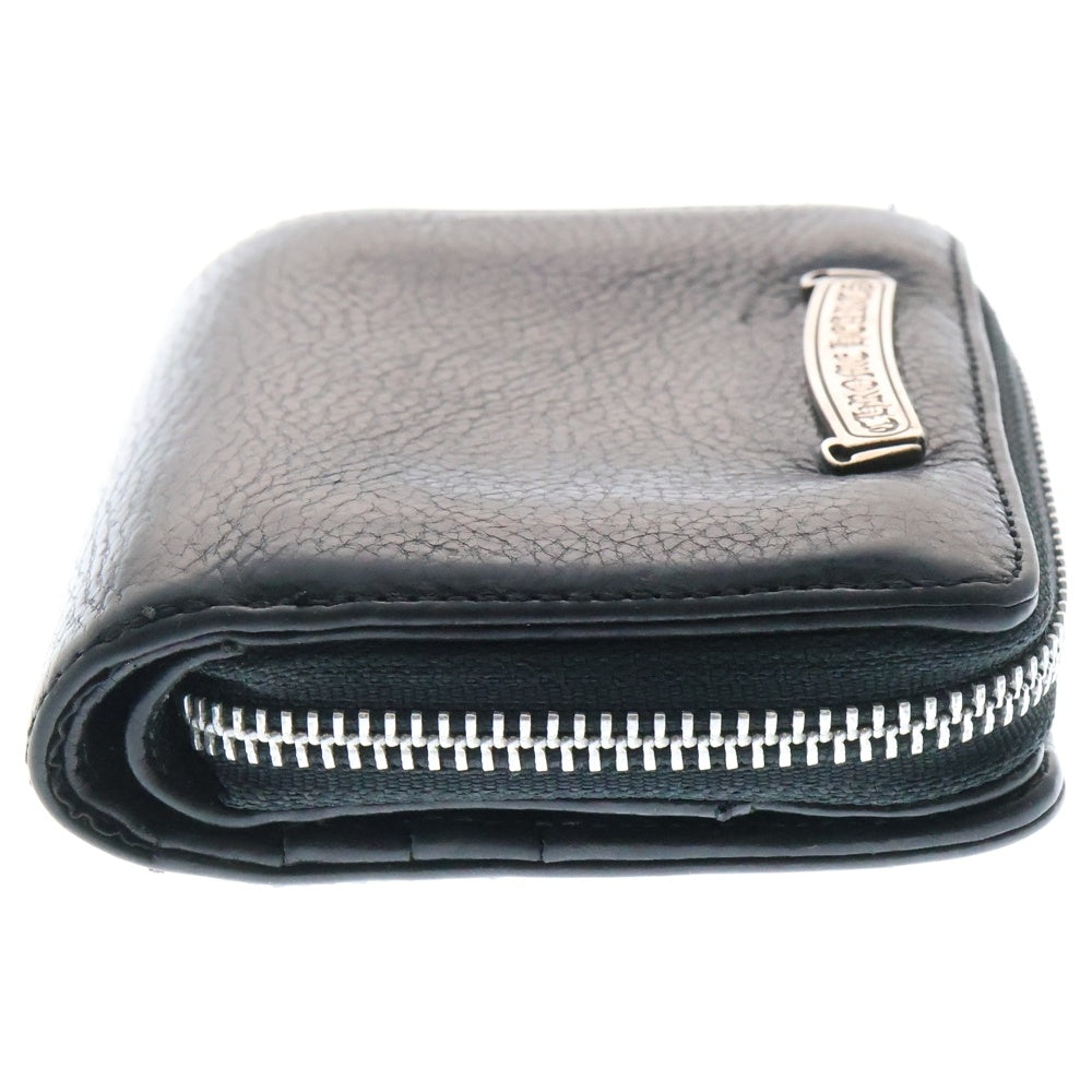 CHROME HEARTS(クロムハーツ) SQ ZIP BILL スクエアジップビル レザーウォレット 財布 ブラック BCA376