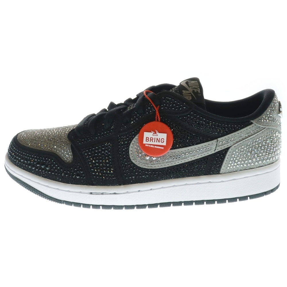 NIKE(ナイキ) ×Swarovski WMNS Air Jordan 1 Low OG Crystal/Shadow ×スワロフスキー エアジョーダン1 クリスタル/シャドウ レディース US9.5/26.5cm HM9208-001
