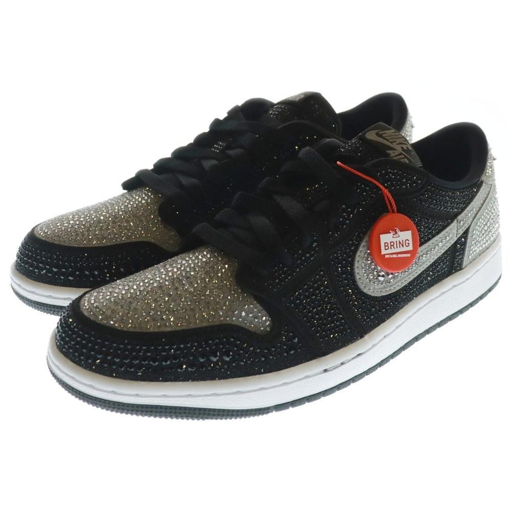 NIKE(ナイキ) ×Swarovski WMNS Air Jordan 1 Low OG Crystal/Shadow ×スワロフスキー エアジョーダン1 クリスタル/シャドウ レディース US9.5/26.5cm HM9208-001