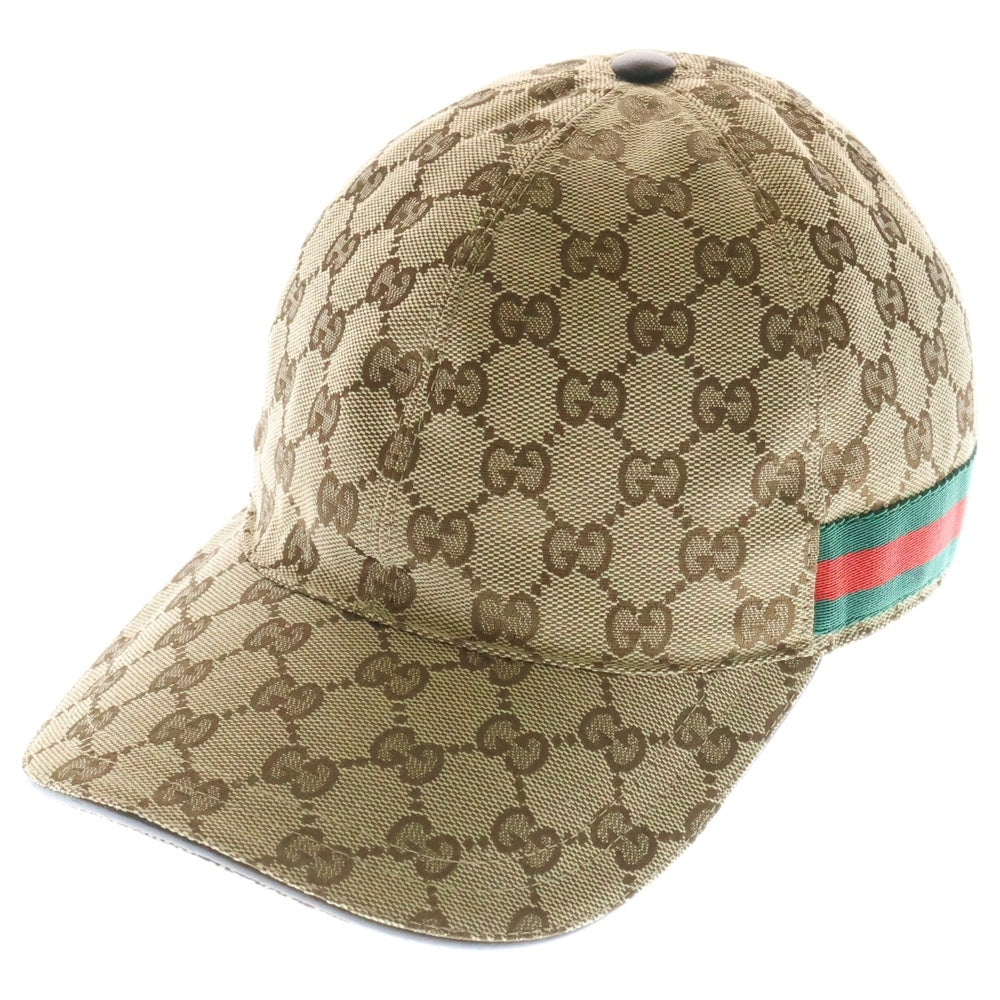 GUCCI(グッチ) GGキャンバス ベースボールキャップ ベージュ