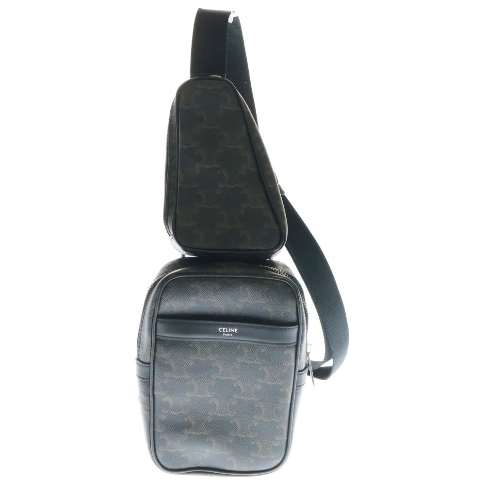CELINE(セリーヌ) MULTI POCKET BAG マルチポケットバッグ トリオンフ柄 ショルダーバッグ ブラック