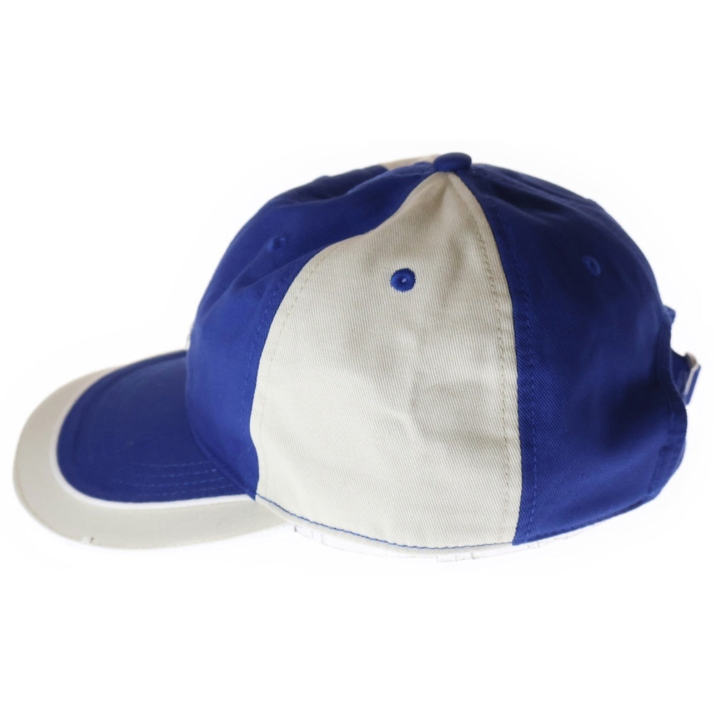 KITH(キス) ロゴ刺繍ベースボールキャップ ブルー/ホワイト KHW050227