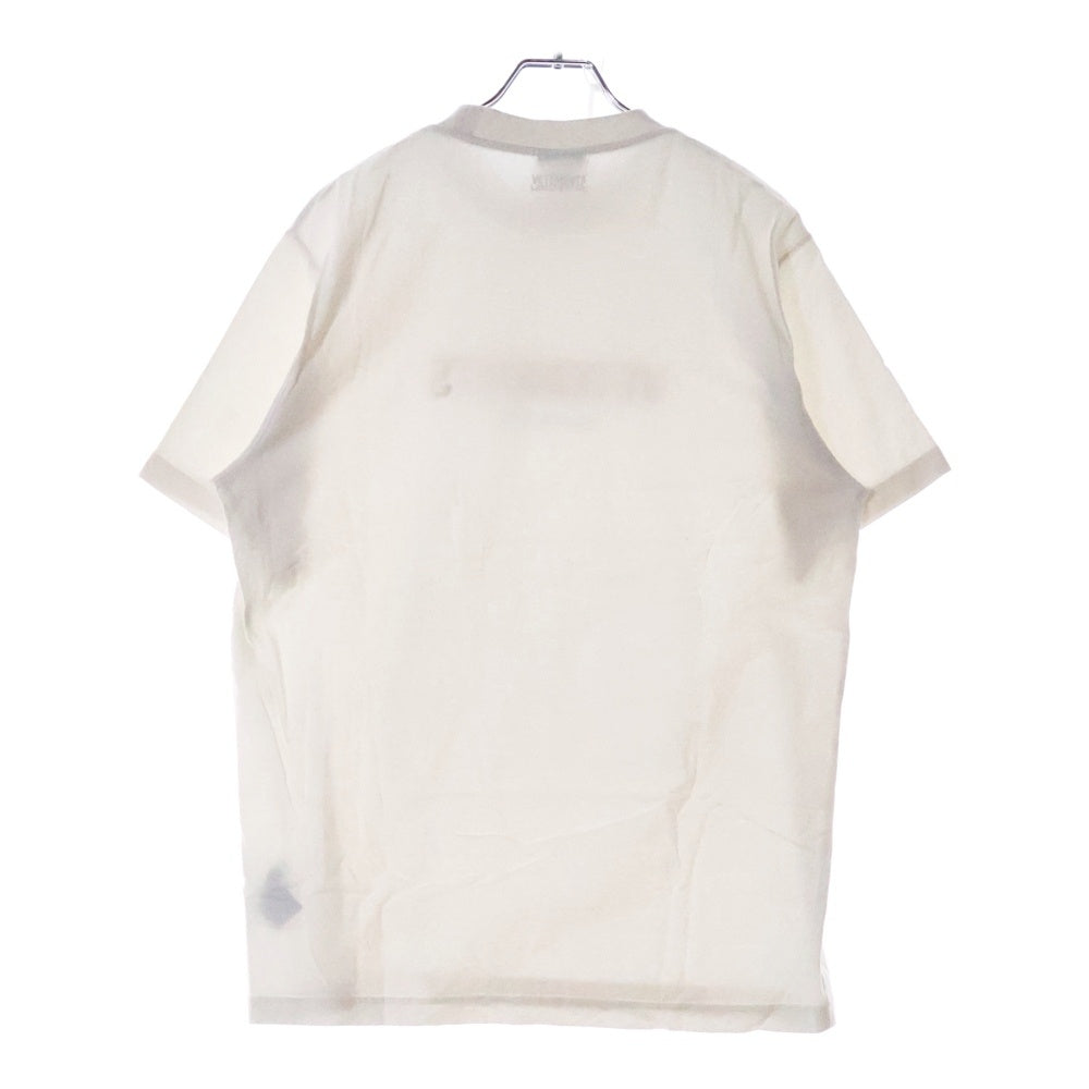 VETEMENTS(ヴェトモン) TINK DIFFERETLY ロゴプリント クルーネック半袖Tシャツカットソー ホワイト UE51TR620W