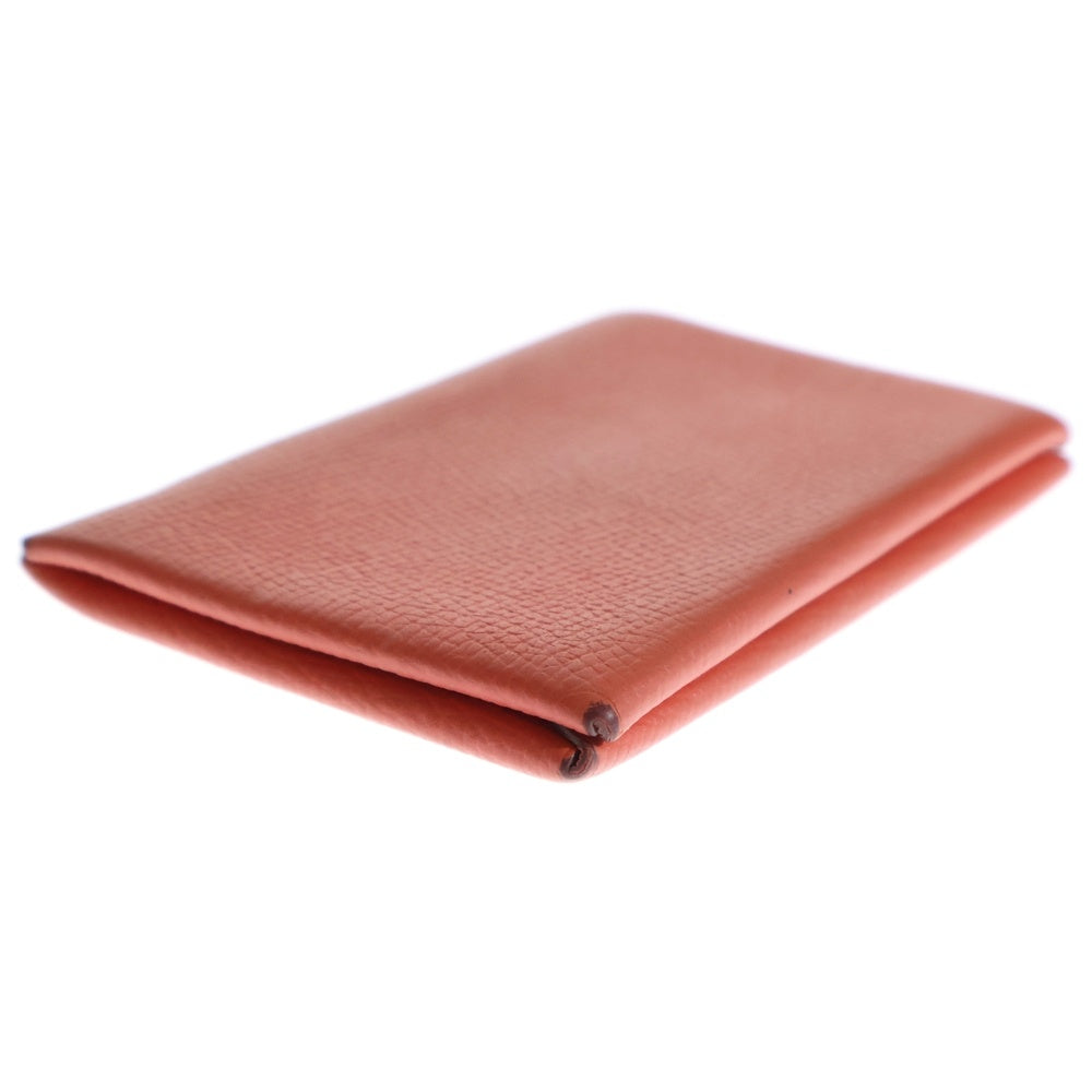 HERMES(エルメス) カルヴィ レザーカードケース レッド 2018年/C刻印